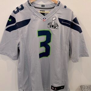 Russell Wilson Seahawks Jersey – Super Bowl XLIX Patch (Nike Game Jersey)